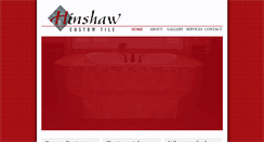 Desktop Screenshot of hinshawcustomtile.com